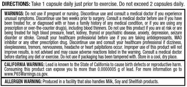 allmax capsulas de yohimbina y rauwolscina para energía