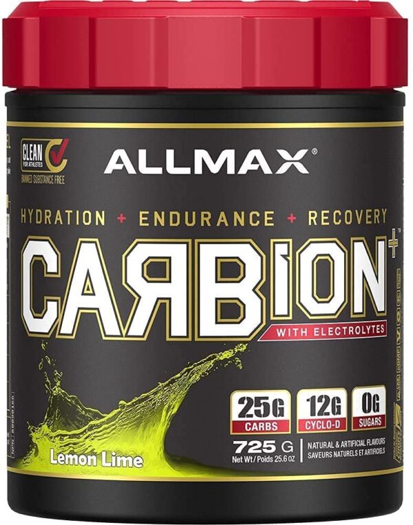 Frasco de ALLMAX CARBION+ polvo
