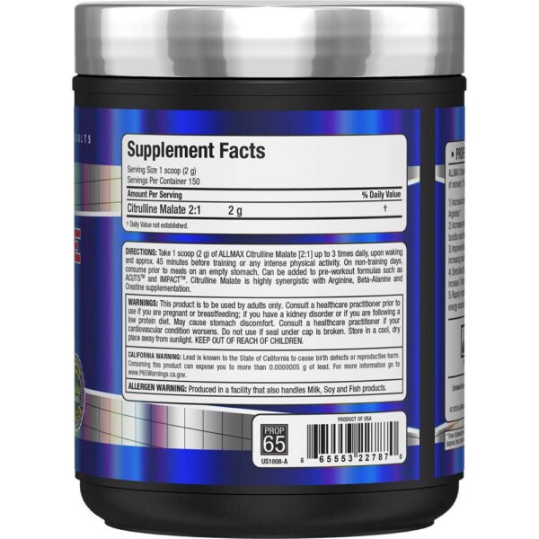 Contenido en polvo Citrulline Malate
