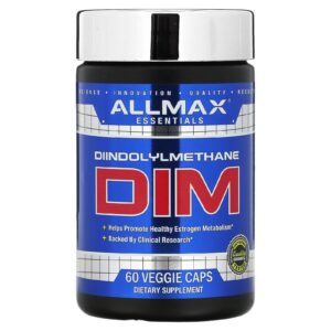 Version 1.0.0 Frasco de ALLMAX Essentials DIM 100mg cápsulas vegetales