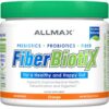 ALLMAX FiberBiotix suplemento salud intestinal fibra y probióticos naranja