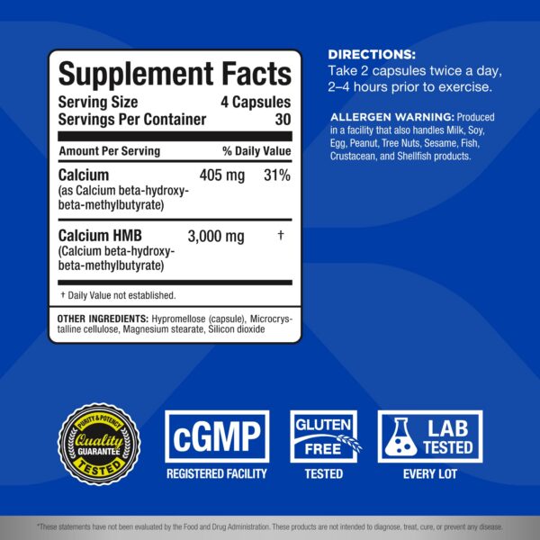 Etiqueta frontal ALLMAX HMB 3000