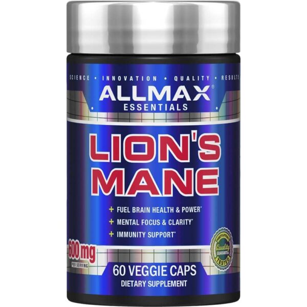 Version 1.0.0 ALLMAX Lion’s Mane suplemento nootrópico 60 cápsulas vegetales