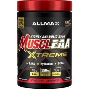 Version 1.0.0 ALLMAX MuscleAA XTREME Cherry Limeade Etiqueta Frontal