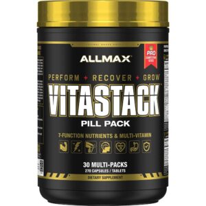 Paquete ALLMAX Nutrition Vitastack multivitaminas y nutrientes