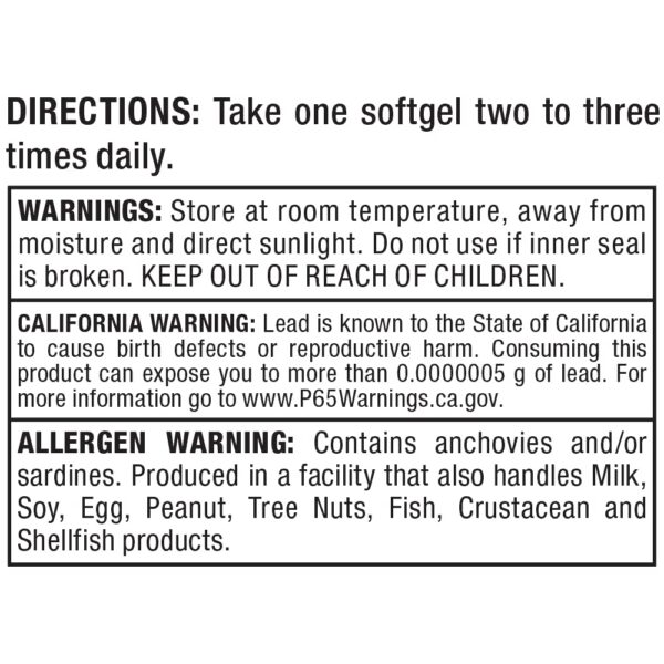 Version 1.0.0 Allmax Omega-3 botella de lado