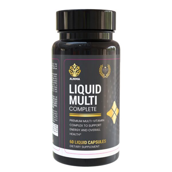 Version 1.0.0 ALNIMA multivitaminico liquido Halal frasco