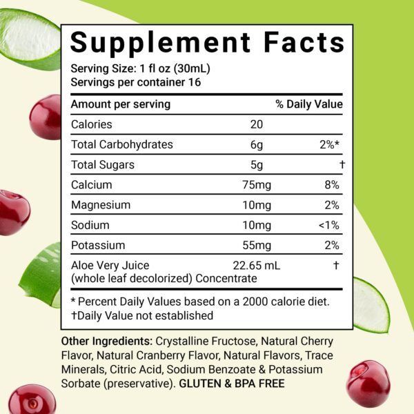 Botella de Aloe Life jugo hoja completa aloe vera clara orgánico