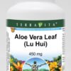 Frasco de Aloe Vera Hoja Lu Hui 450 mg 100 cápsulas TerraVita