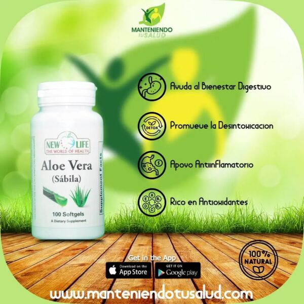 Version 1.0.0 Aloe Vera New Life suplementación natural digestive