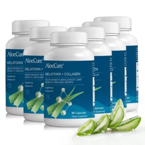 AloeCure suplemento natural melatonina y colágeno para el sueño y belleza