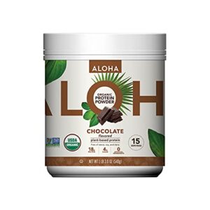 Frente de lata de proteina ALOHA sabor chocolate