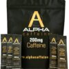 Alpha Caffeine polvo de cafeína pura 200mg paquete 15 sobres