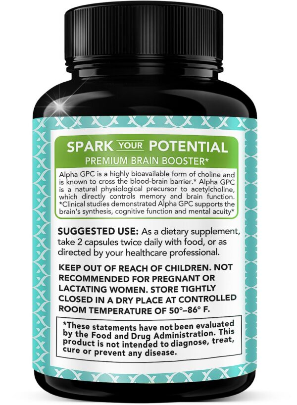 Capsulas Alpha GPC 600 mg X Gold Health