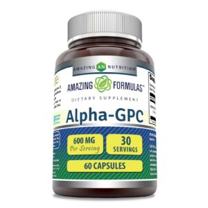 Alpha GPC Amazing Formulas capsulas frasco