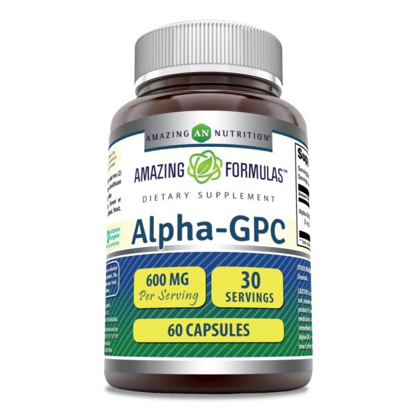 Alpha GPC Amazing Formulas capsulas frasco