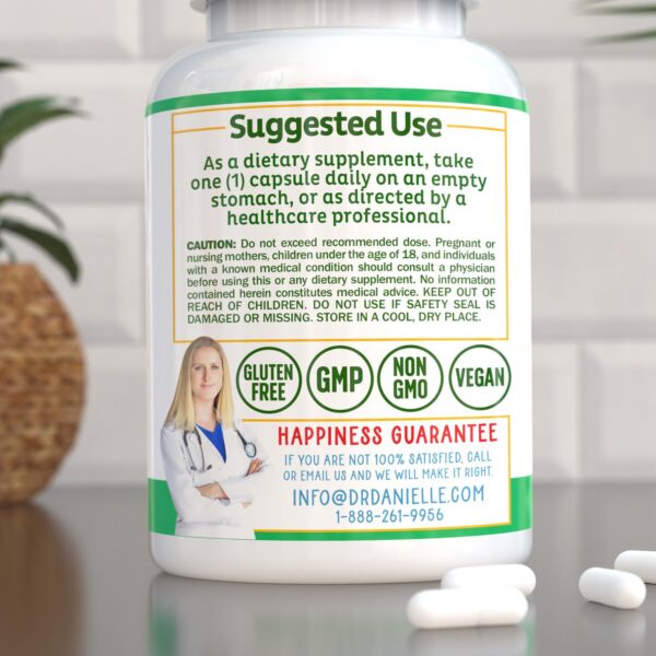 Frasco con 120 cápsulas vegetales