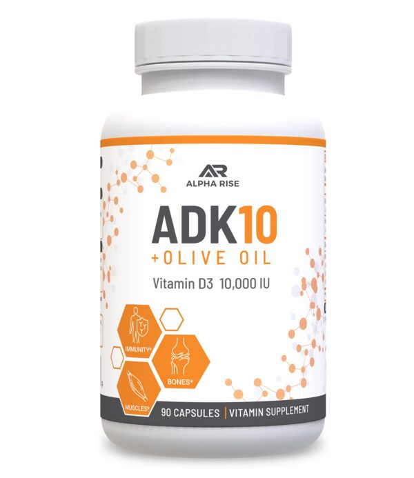 Vitamina ADK 10 con aceite de oliva ALPHA RISE