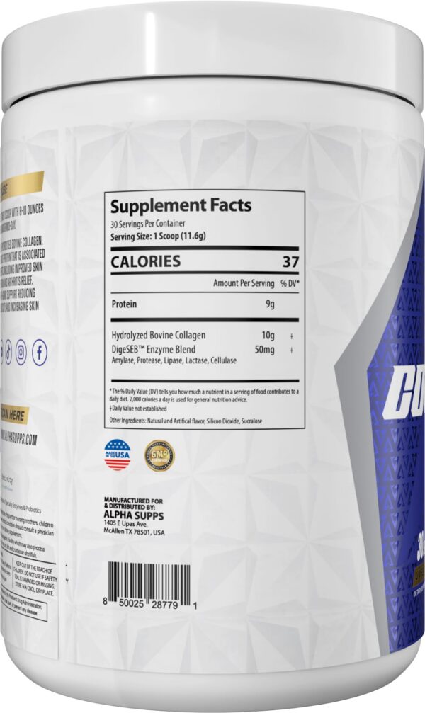 Vaso medidor con polvo de colágeno