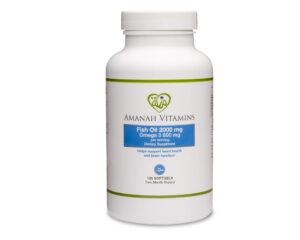 Version 1.0.0 Frasco de Amanah Vitamins Omega 3 aceite de pescado 2000 mg