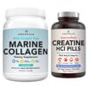 Frente de AMANDEAN Creatine HCl y Marine Collagen Bundle