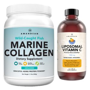 Version 1.0.0 Póster de AMANDEAN Marine Collagen Powder con Vitamina C Liposomal - frasco