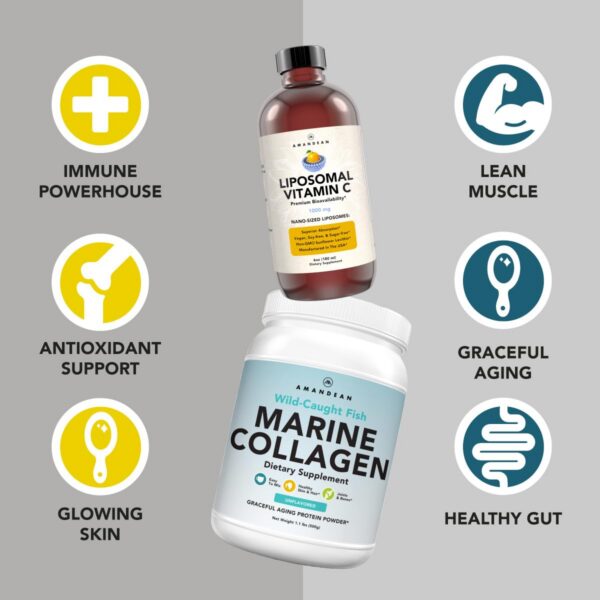Version 1.0.0 Etiqueta de AMANDEAN Marine Collagen Powder