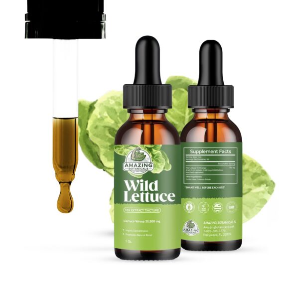 Botella tintura Amazing Botanicals extracto lechuga silvestre 10X