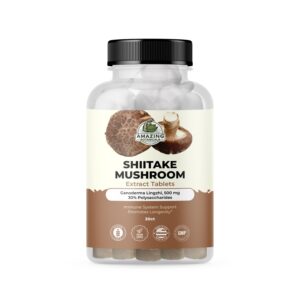 Version 1.0.0 Frasco de tabletas extracto de seta shiitake Amazing Botanicals