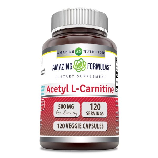 Version 1.0.0 Amazing Formulas Acetil L-Carnitina 500 mg cápsulas vegetales