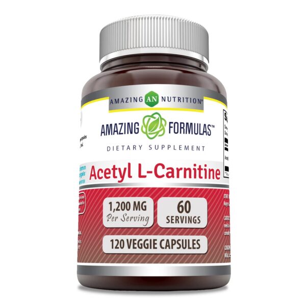 Frasco frontal de Amazing Formulas Acetyl L-Carnitine