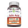 Amazing Formulas ácido fólico 400 mcg 500 tabletas