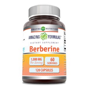 Etiqueta frontal de Amazing Formulas Berberina 1000 mg