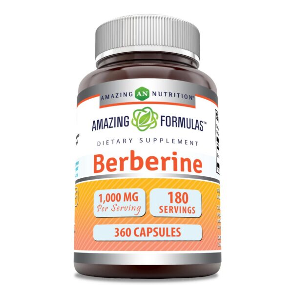 Version 1.0.0 Frente del frasco Amazing Formulas Berberina 1000 mg