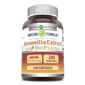 Boswellia Bioperine cápsulas frontal