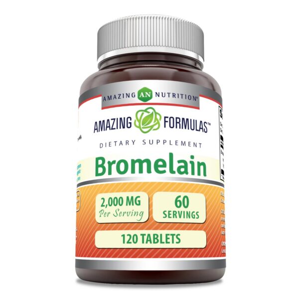 Frasco de bromelina Amazing Formulas