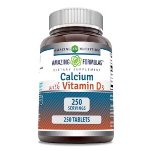 Version 1.0.0 Frente de la caja de Amazing Formulas Calcium con D3