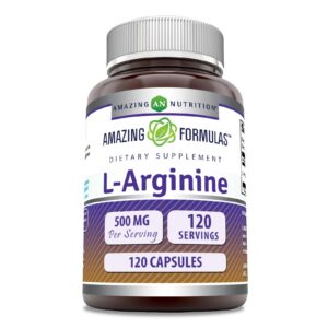 Frasco de cápsulas L-Arginine Amazing Formulas