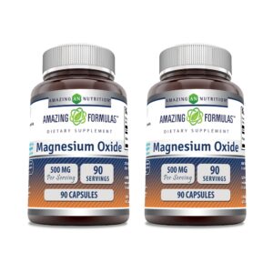 Frasco de magnesio óxido 500 mg