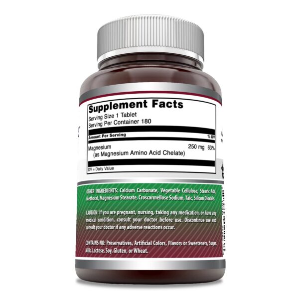 Version 1.0.0 Etiqueta nutricional de magnesio quelatado