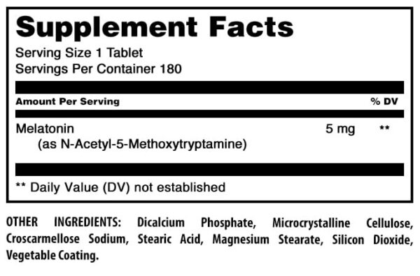 amazing formulas melatonina envase trasero con información