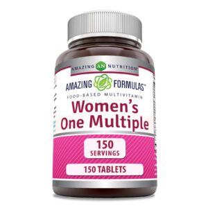 Version 1.0.0 Amazing Formulas mujer multivitamínico frasco frontal