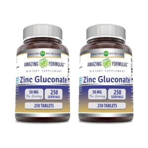 Version 1.0.0 Amazing Formulas Zinc Gluconate frasco frontal