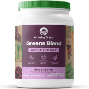 Version 1.0.0 Amazing Grass Greens Superfood polvo antioxidante sabor berry dulce