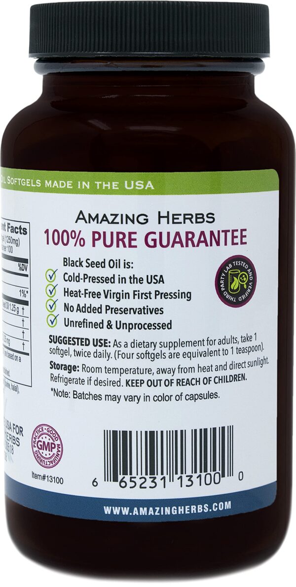 Cápsulas blandas de Amazing Herbs 1250 mg