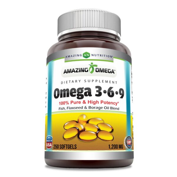 Version 1.0.0 Amazing Nutrition omega 3-6-9 etiqueta frontal