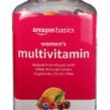 Frasco de gomitas multivitamínicas para mujer con etiqueta