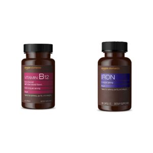 Version 1.0.0 Frente de Amazon Elements B12 lozenges y hierro cápsulas