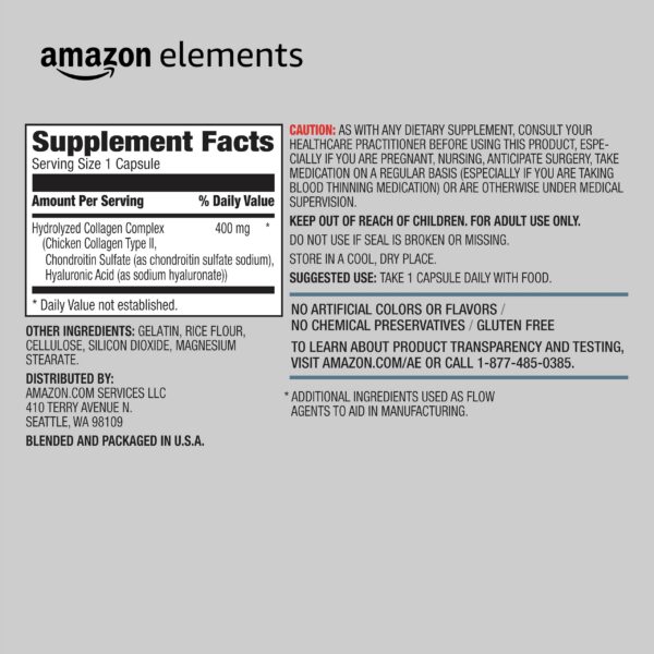 Version 1.0.0 Contenido de la caja Colágeno Amazon Elements