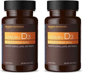 Frente de la botella Amazon Elements D3